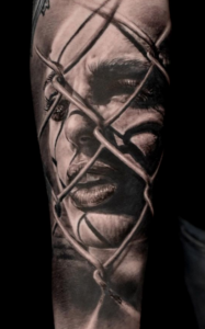 Black and Grey Tattoo, Realism Tattoo, Portrait Tattoo