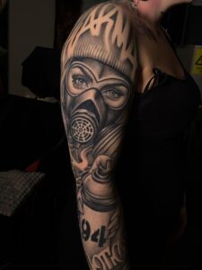 Black&Grey realism, Chichano tattoo